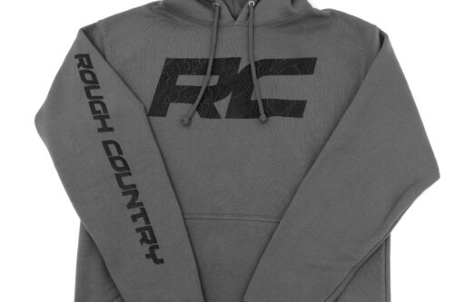 Rough Country Hoodie | RC Topographical Sleeve | Charcoal | SM - Image 3