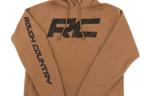 Rough Country Hoodie | RC Topographical Sleeve | Saddle | SM - Image 3