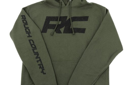 Rough Country Hoodie | RC Topographical Sleeve | Army Green | MD - Image 3