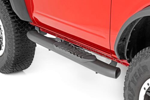 Oval Nerf Steps | 2-Door | Black | Ford Bronco (2 Door) 4WD (2021-2024) - Image 4