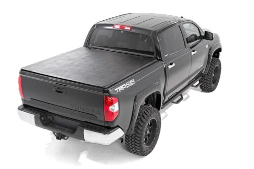 Soft Tri-Fold Bed Cover | 5'7" Bed | No OE Rail | Toyota Tundra (07-24) - Image 2