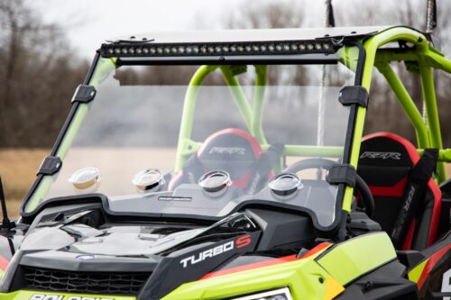 Vented Full Windshield | Scratch Resistant | Polaris RZR Turbo S - Image 5