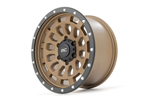 Rough Country 87 Series Wheel | Simulated Beadlock | Bronze/Black | 17x8.5 | 5x5 | +0mm - Image 3