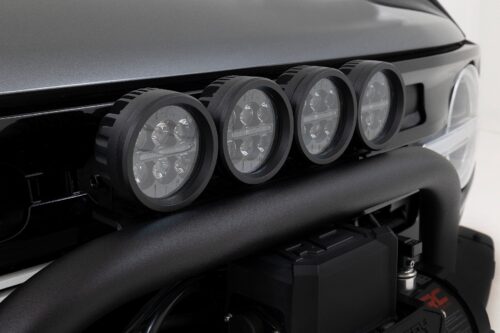 Safari Bar | 3.5" Round LED (Quad) | Black | Amber DRL | OE Modular Steel | Ford Bronco (21-24) - Image 4