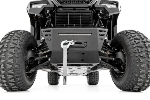 Winch Plate | 10" Black Slimline | Honda Pioneer 520 - Image 3