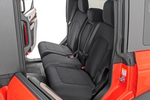 Seat Covers | Bucket Seats |W/Fold Down RR Armrest |FR & RR | 4DR | Ford Bronco (21-24) - Image 4