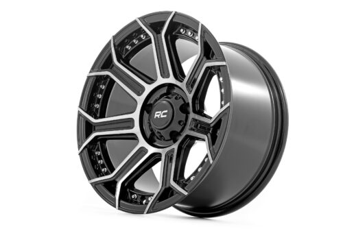 Rough Country 89 Series Wheel | One-Piece | Black Machined Gun Metal | 17x9 | 6x135 |  -12mm - Image 3