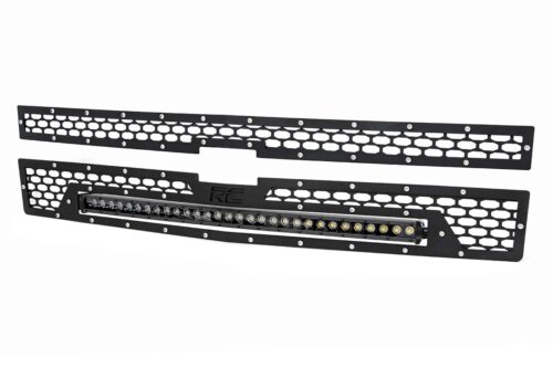 Mesh Grille | 30" Single Row LED | Black | Chevy Silverado 1500 (14-15) - Image 4