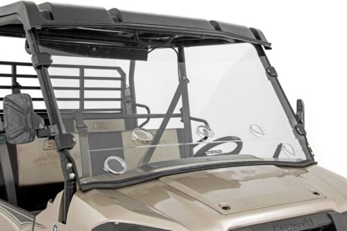 Vented Full Windshield | Scratch Resistant | Kawasaki Mule - Image 5