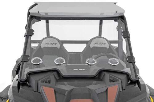 Vented Full Windshield | Scratch Resistant | Polaris RZR - Image 3