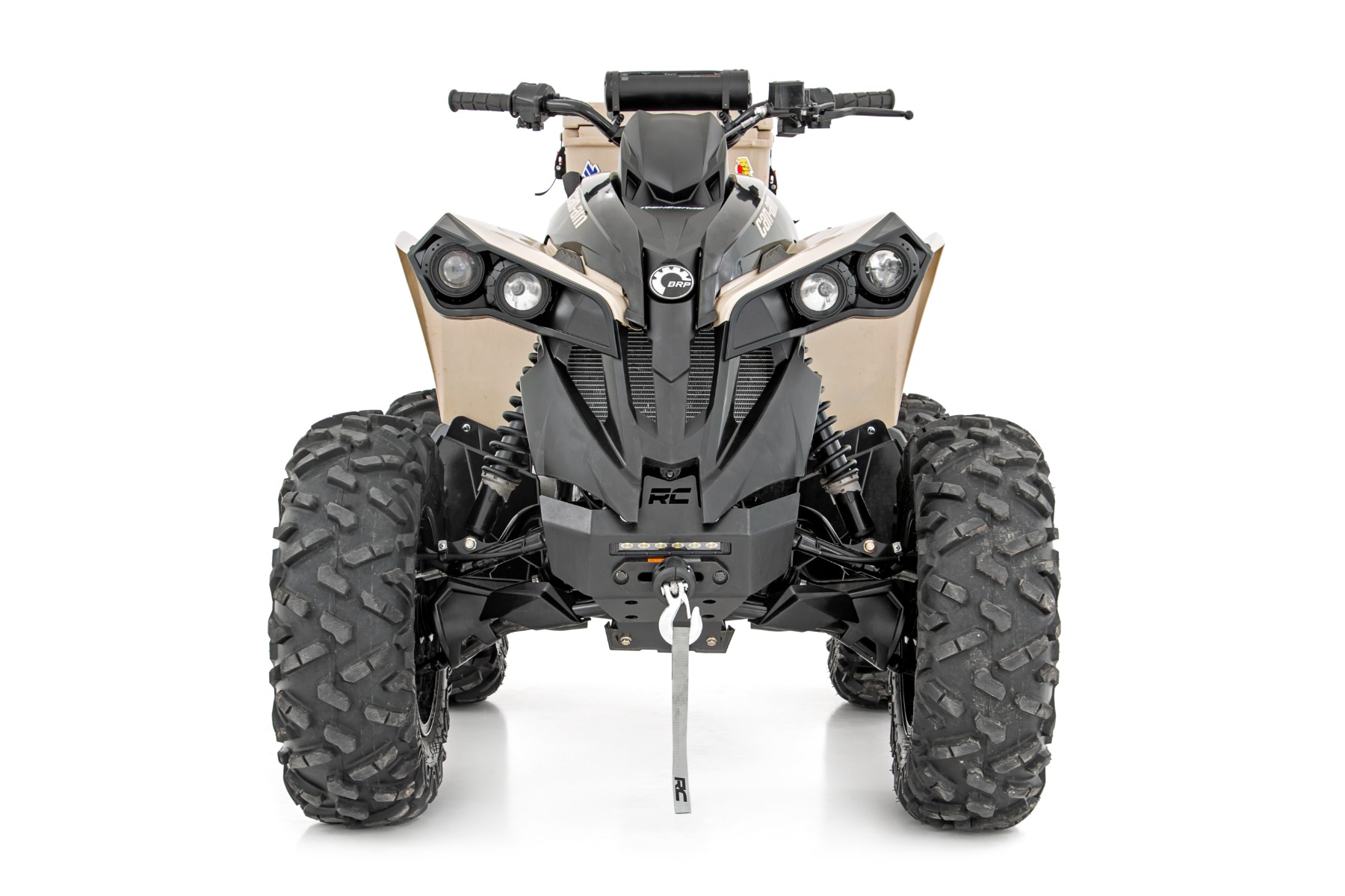 Winch Bumper | Black Series LED | 6" Light | Slime Line | Can-Am Renegade - Image 4