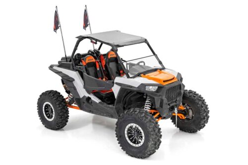 Whip Mount | Cage | 4' Multl-Color LED Whip Pair | Polaris RZR - Image 3