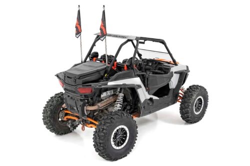 Whip Mount | Cage | 4' Multl-Color LED Whip Pair | Polaris RZR - Image 2