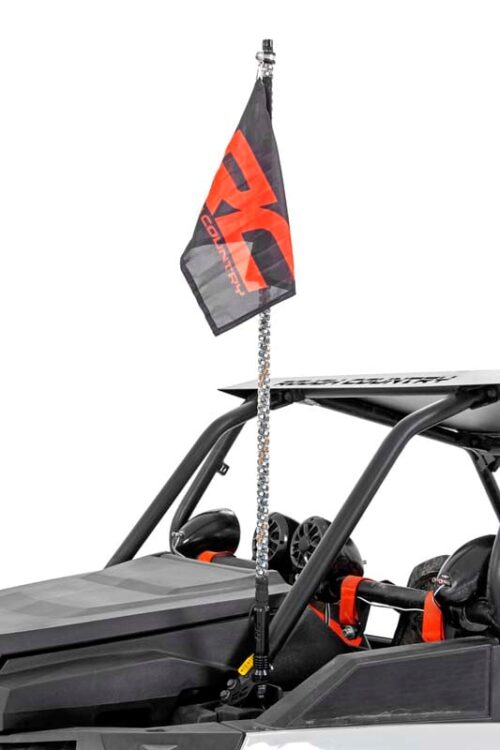 Whip Mount | Cage | 4' Multl-Color LED Whip Pair | Polaris RZR - Image 5