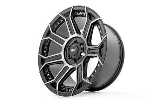 Rough Country 89 Series Wheel | One-Piece | Black Machined Gun Metal | 20x10 | 8x180 | -19mm - Image 2