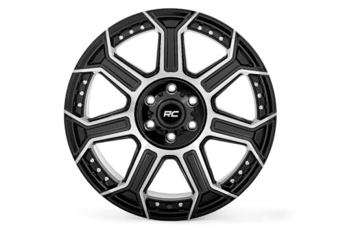 Rough Country 89 Series Wheel | One-Piece | Black Machined Gun Metal | 20x10 | 8x180 | -19mm - Image 3