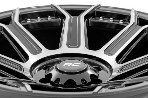 Rough Country 89 Series Wheel | One-Piece | Black Machined Gunmetal | 20x9 | 6x5.5 | +18mm - Image 5