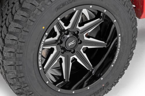 Rough Country 91M Series Wheel | One-Piece | Gloss Black | 22x12 | 6x5.5 | -44mm - Image 5