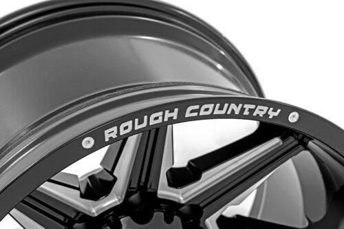 Rough Country 91M Series Wheel | One-Piece | Gloss Black | 20x12 | 8x180 | -44mm - Image 3