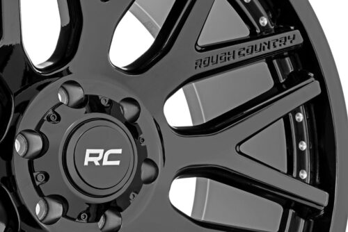 Rough Country 95 Series Wheel | One-Piece | Gloss Black | 20x10 | 6x5.5 | -18mm - Image 3