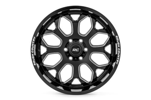 Rough Country 96 Series Wheel | One-Piece | Gloss Black | 20x9 | 6x5.5 | -12mm - Image 2