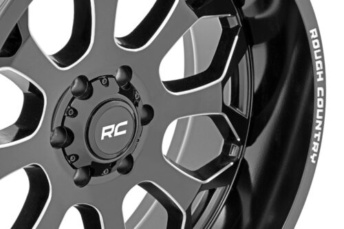 Rough Country 96 Series Wheel | One-Piece | Gloss Black | 20x10 | 6x5.5 | -19mm - Image 3