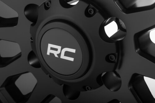 Rough Country 87 Series Wheel | Simulated Beadlock | Black/Machined | 17x8.5 | 6x5.5 | +0mm - Image 4