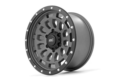 Rough Country 87 Series Wheel | Simulated Beadlock | Gray/Black | 17x8.5 | 6x5.5 | +0mm - Image 3