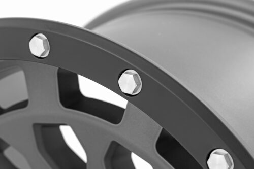 Rough Country 87 Series Wheel | Simulated Beadlock | Gray/Black | 17x8.5 | 6x5.5 | +0mm - Image 4