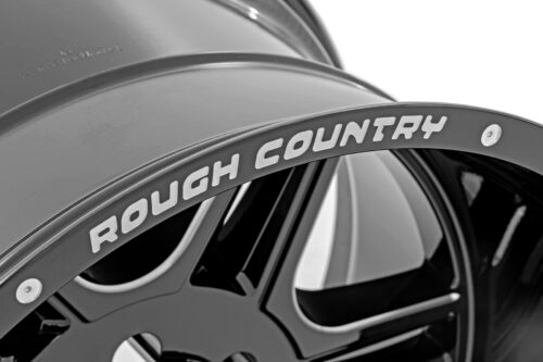 Rough Country 92 Series Wheel | Machined One-Piece | Gloss Black | 20x12 | 8x180 | -44mm - Image 2