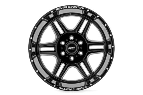 Rough Country 92 Series Wheel | Machined One-Piece | Gloss Black | 20x12 | 8x180 | -44mm - Image 3