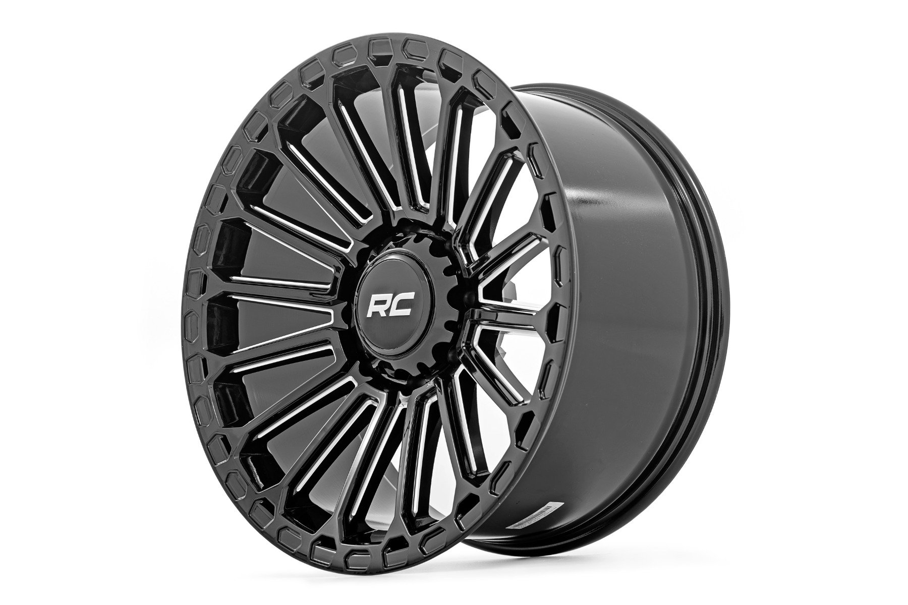 Rough Country 97 Series Wheel | One-Piece | Gloss Black | 22x10 | 6x5.5 | -25mm - Image 4