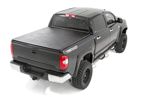 Soft Tri-Fold Bed Cover | 6'7" Bed | No OE Rail | Toyota Tundra (07-24) - Image 2