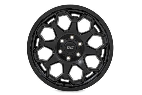 Rough Country 80 Series Wheel | One-Piece | Semi Gloss Black | 20x9 | 8x180 | 0mm - Image 2