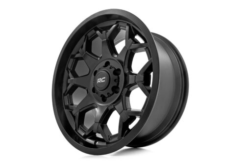 Rough Country 80 Series Wheel | One-Piece | Semi Gloss Black | 20x9 | 8x180 | 0mm - Image 3