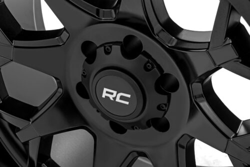 Rough Country 80 Series Wheel | One-Piece | Semi Gloss Black | 20x9 | 8x180 | 0mm - Image 4