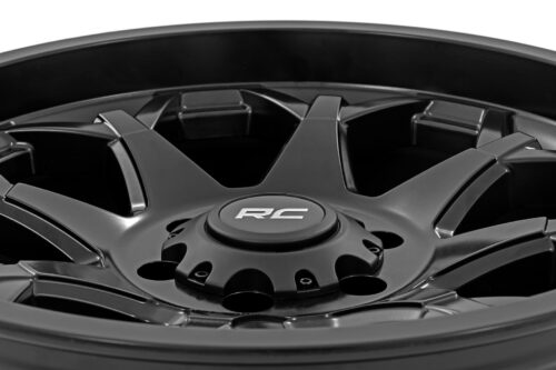 Rough Country 80 Series Wheel | One-Piece | Semi Gloss Black | 20x9 | 8x180 | 0mm - Image 5