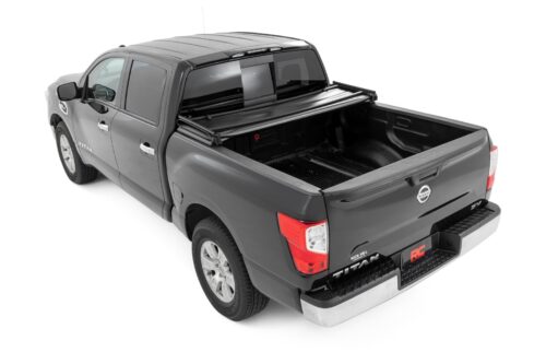 Soft Tri-Fold Bed Cover | 5'7" Bed | Nissan Titan 2WD/4WD (2017-2024) - Image 4