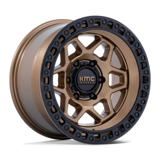 Kmc Km553 Torx Matte Bronze With Gloss Black Lip 17x8.5 (+25) 6x135