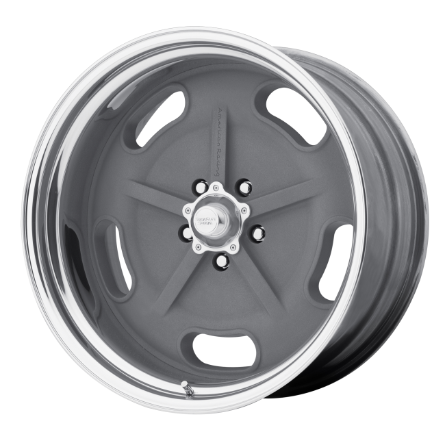 American Racing Vintage Vn470 Salt Flat Mag Gray W/ Polished Barrel 18x8 (+0) 5x139.7