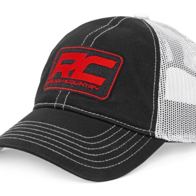 Rough Country Mesh Hat Black & White Rough Country