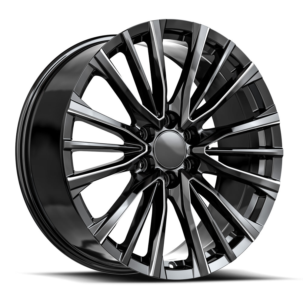 O.e. Revolution Cad-36 Gloss Black & Milled 22x9 (+31) 6x139.7
