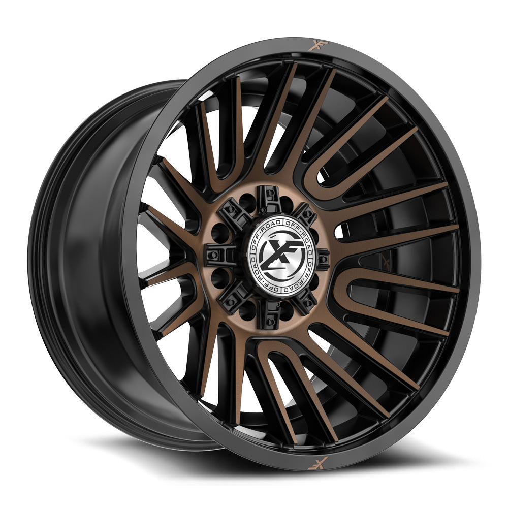 XF Off-Road XF-234 Satin Black & Bronze Machined Double Dark Tint 20x10 (+-24)8x165.1