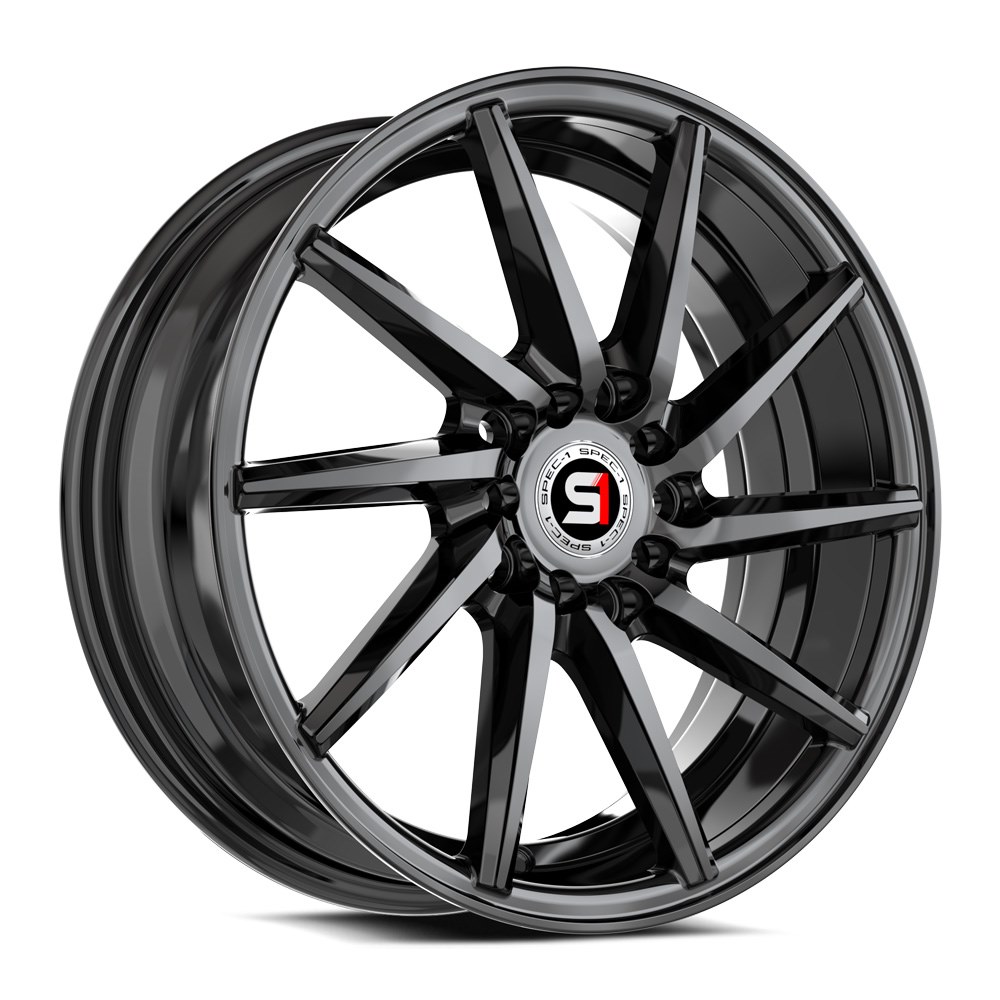 Spec-1 SP-74 Gloss Black 16x6 (+35)5x100