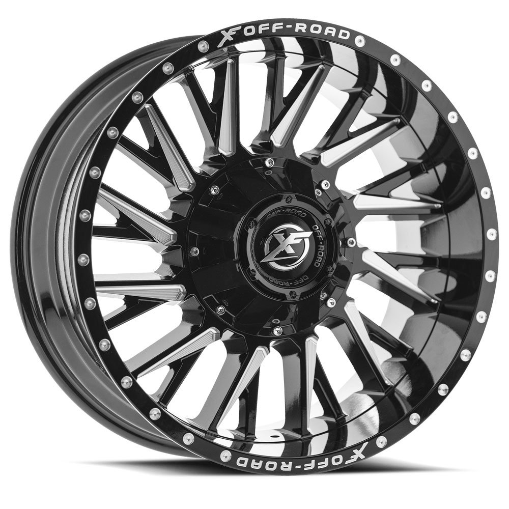 Xf Off-road Xf-226 Gloss Black & Milled 20x9 (+12) 8x165.1