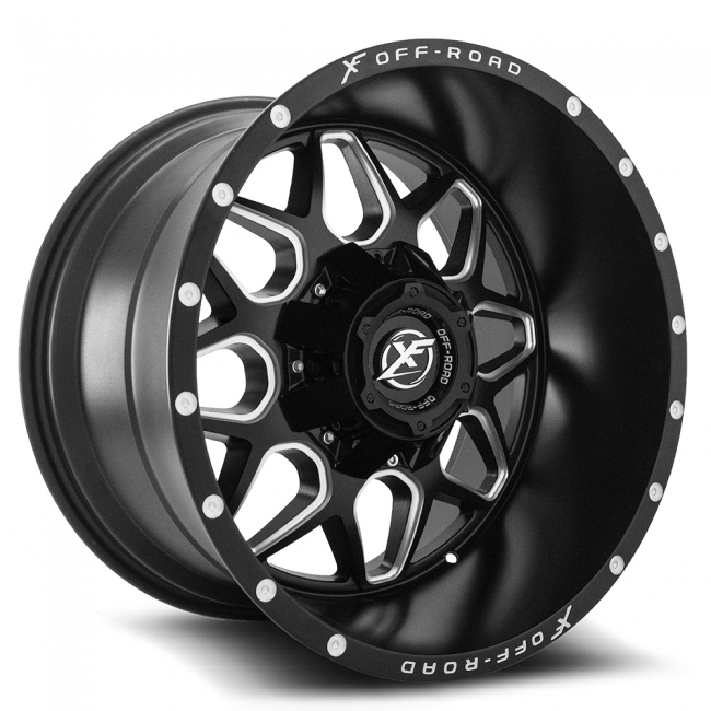 Xf Off-road Xf-202 20x10 8x170 8x180 -12 Cb 125.2 Matte Black Milled Window