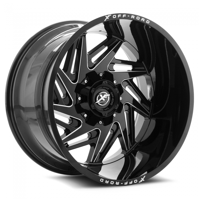 Xf Off-road Xf-203 24x14 6x135 6x139.7 -76 Cb 106.4 Black Milled Window