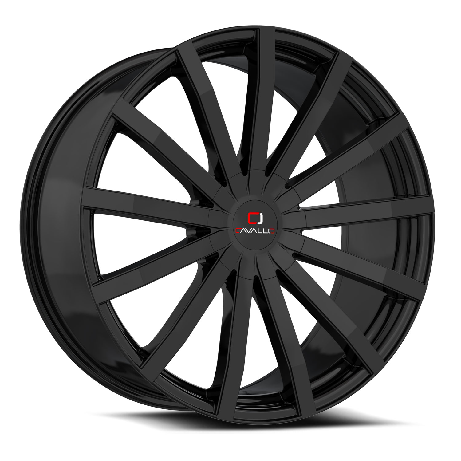 Cavallo Clv-52 Gloss Black 18x8 (+35) 4x100