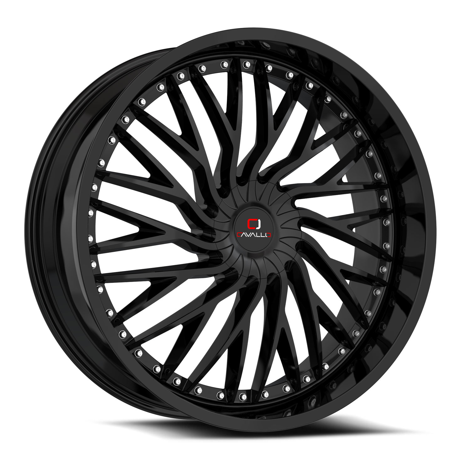 Cavallo Clv-43 Gloss Black 18x8 (+35) 5x100