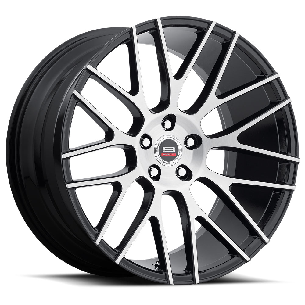 Spec-1 Spl-001 Gloss Black & Brushed 20x10.5 (+20) Blank 5x